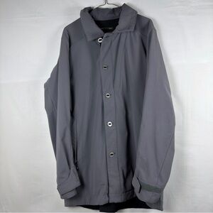 Nau Men’s Large Gray Long Technical Jacket EcoCircle Coat Chest:19 Length:32